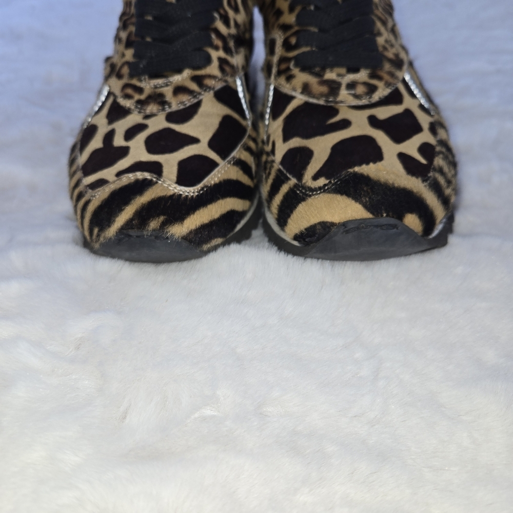Greats x Nick Wooster Italian Leather Leopard Print Women's Sneakers sz EU 36 - Picture 4 of 8